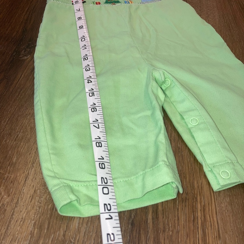 Royal Child Christmas Longalls Santa Tree Slay Presents Green Smocked 6m - Picture 9 of 12